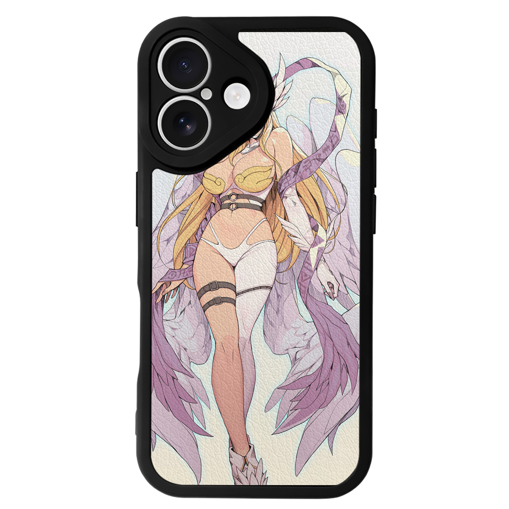 （画像用） Digimon デジタルモンスター/デジモン 【iPhone 16シリーズ対応】シリコンスマホケース（レザー調） 材質：シリコン